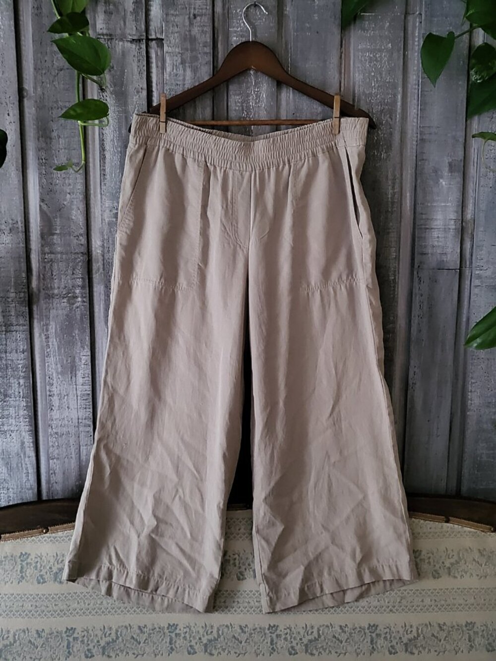 Hilary Radley 100% Tencel Lyocell Wide-Leg Pants